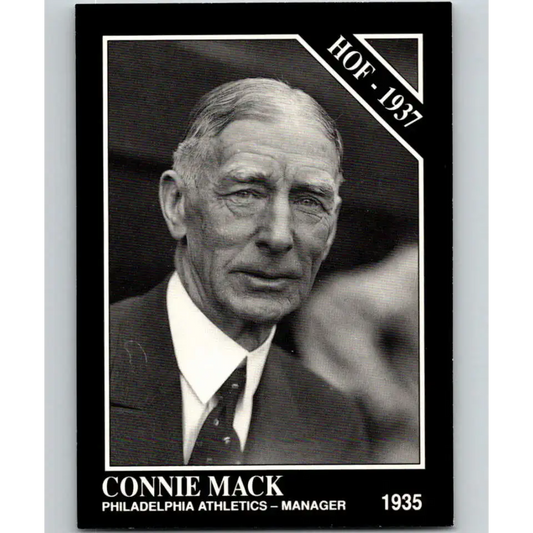 1991 Conlon Collection #47 Connie Mack EX Excellent Philadelphia Athletics Baseball Card - Baseball Card Single