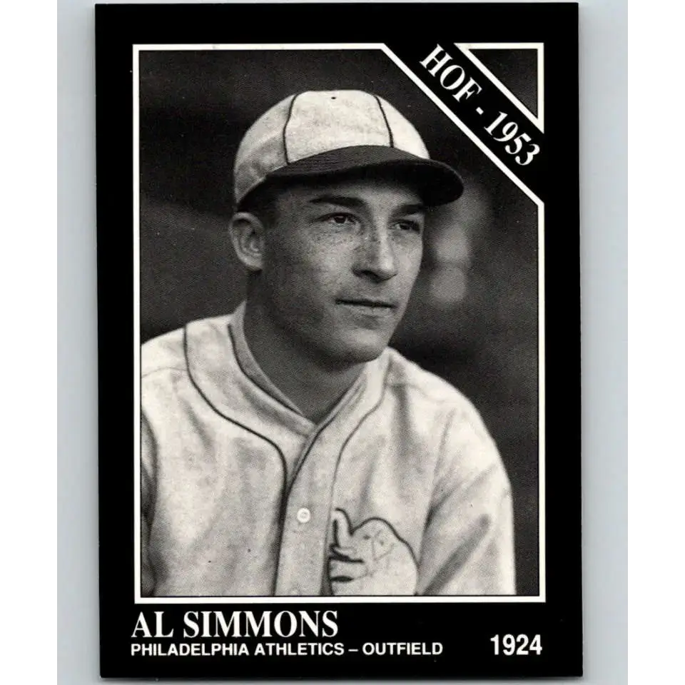 1991 Conlon Collection #49 Al Simmons EX Excellent Philadelphia Athletics Baseball Card - Baseball Card Single