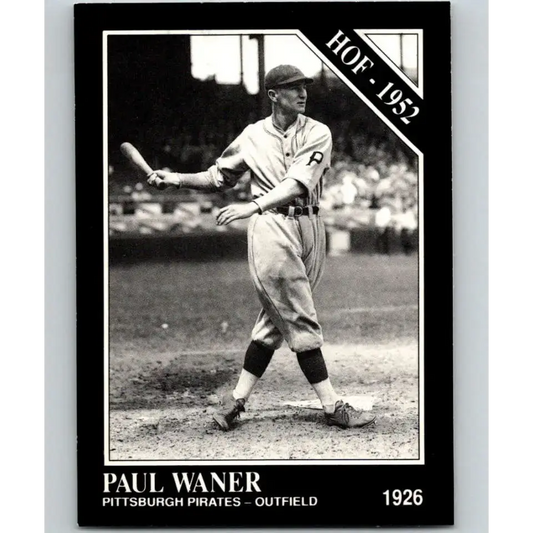 1991 Conlon Collection #5 Paul Waner EX Excellent Pittsburgh Pirates Baseball Card - Baseball Card Single
