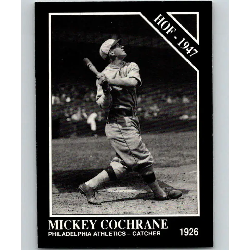 1991 Conlon Collection #51 Mickey Cochrane EX Excellent Philadelphia Athletics Baseball Card - Baseball Card Single