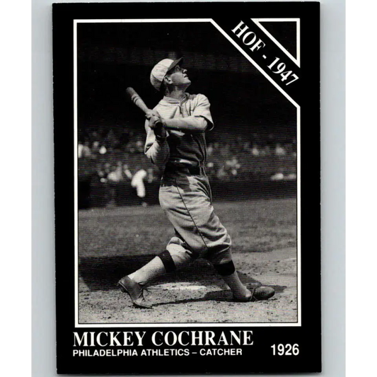 1991 Conlon Collection #51 Mickey Cochrane EX Excellent Philadelphia Athletics Baseball Card - Baseball Card Single
