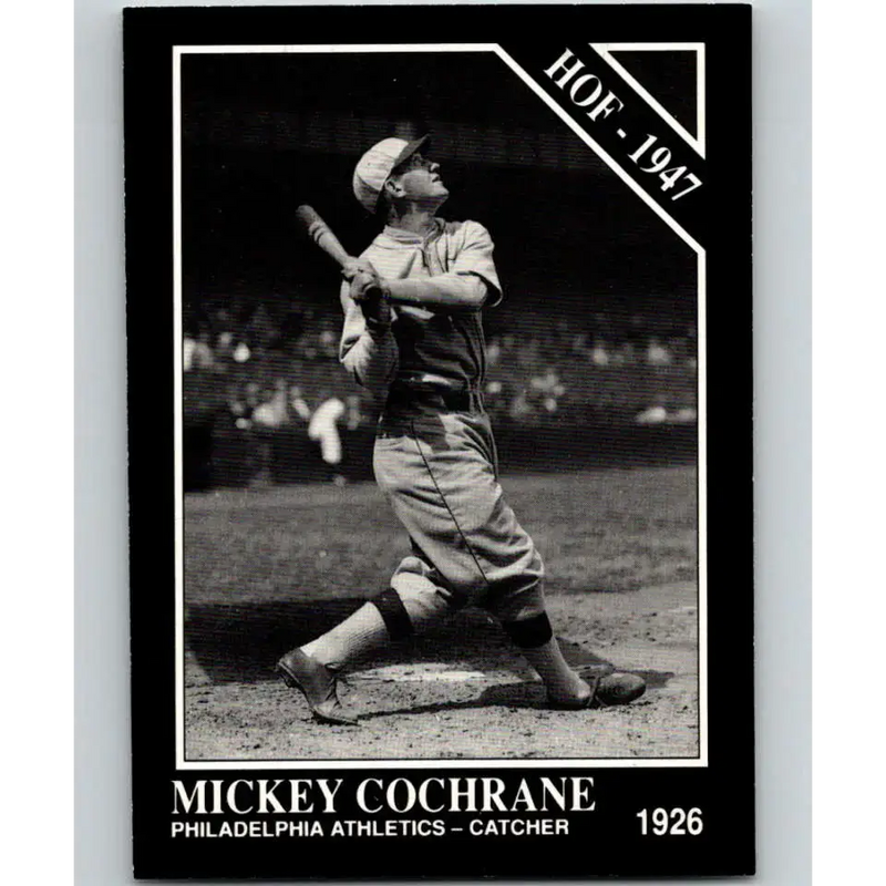 1991 Conlon Collection #51 Mickey Cochrane EX Excellent Philadelphia Athletics Baseball Card - Baseball Card Single