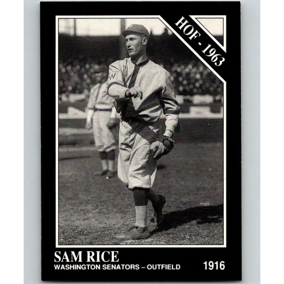 1991 Conlon Collection #54 Sam Rice EX Excellent Washington Senators Baseball Card - Baseball Card Single