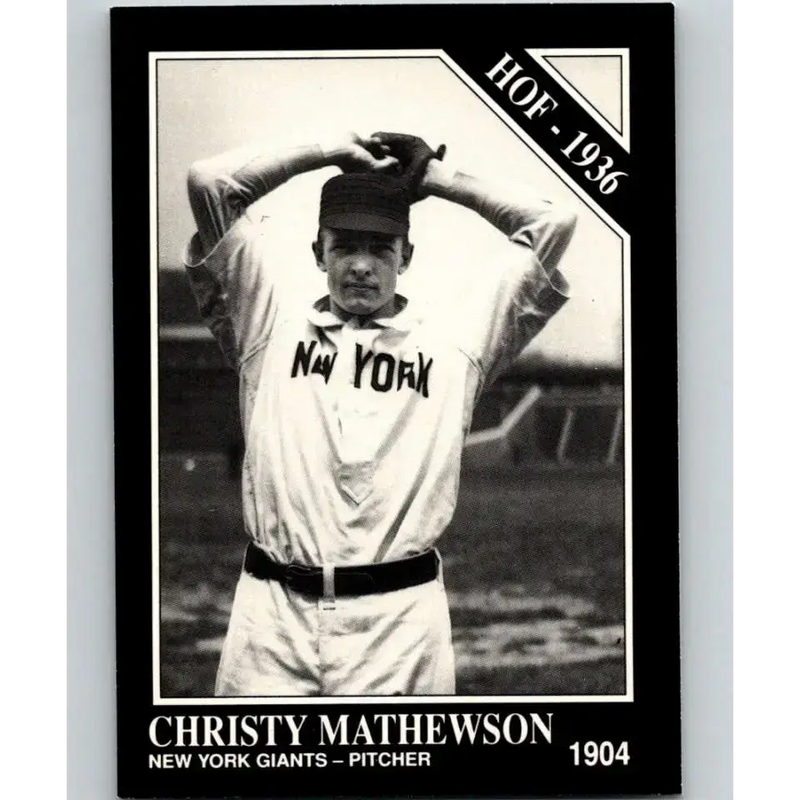 1991 Conlon Collection #57 Christy Mathewson EX Excellent New York Giants Baseball Card - Baseball Card Single