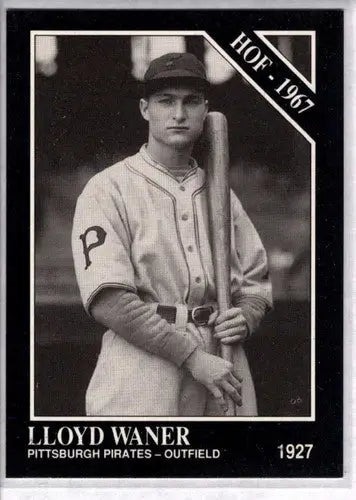 Original gloss Lloyd Waner baseball card from the 1991 Conlon Collection Pirates HOF