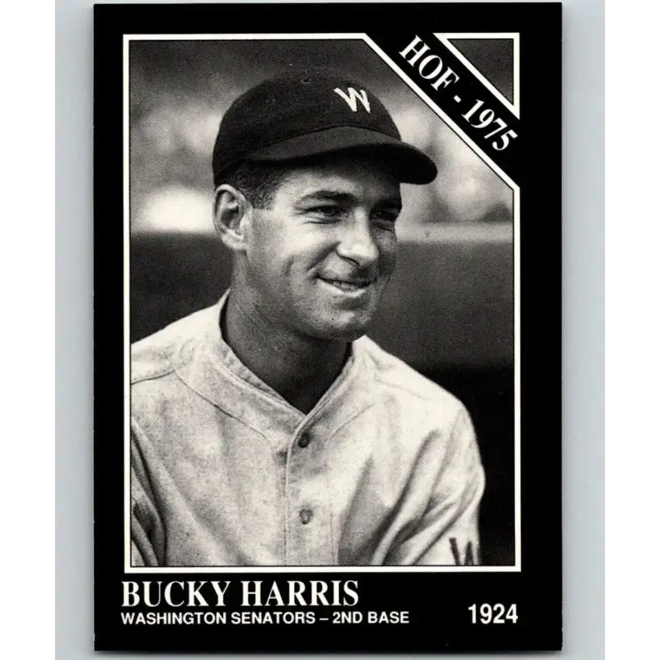 1991 Conlon Collection #61 Bucky Harris EX Excellent Washington Senators Baseball Card - Baseball Card Single