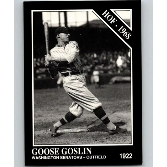 1991 Conlon Collection #62 Goose Goslin EX Excellent Washington Senators Baseball Card - Baseball Card Single