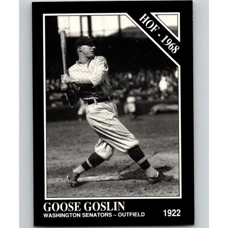 1991 Conlon Collection #62 Goose Goslin EX Excellent Washington Senators Baseball Card - Baseball Card Single