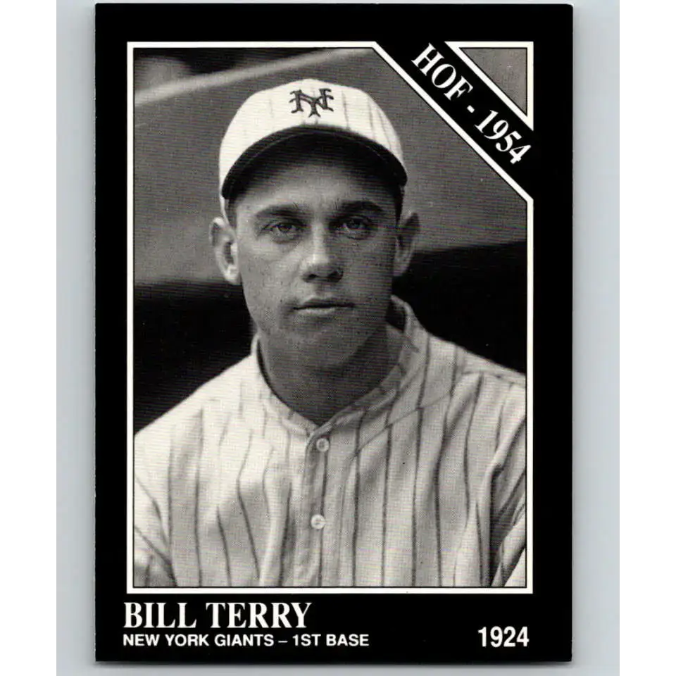 1991 Conlon Collection #64 Bill Terry EX Excellent New York Giants Baseball Card - Baseball Card Single