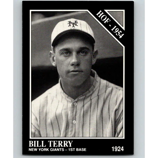 1991 Conlon Collection #64 Bill Terry EX Excellent New York Giants Baseball Card - Baseball Card Single