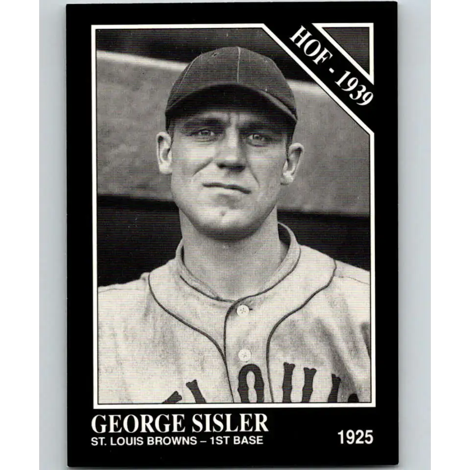 1991 Conlon Collection #66 George Sisler EX Excellent St. Louis Browns Baseball Card - Baseball Card Single