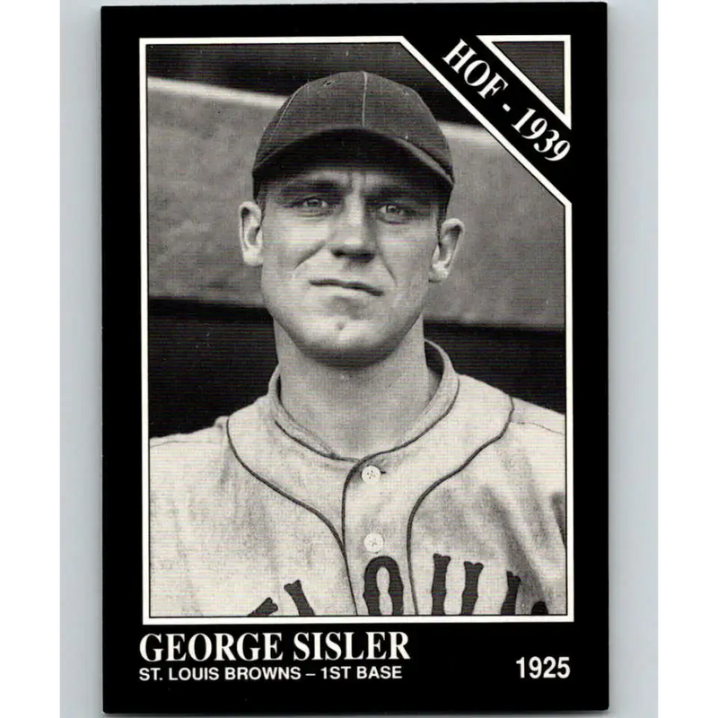 1991 Conlon Collection #66 George Sisler EX Excellent St. Louis Browns Baseball Card - Baseball Card Single