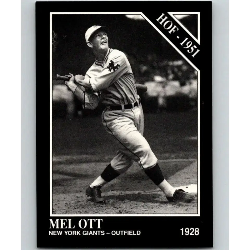 1991 Conlon Collection #7 Mel Ott EX Excellent New York Giants Baseball Card - Baseball Card Single
