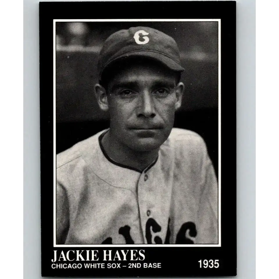 1991 Conlon Collection #71 Jackie Hayes EX Excellent Chicago White Sox Baseball Card - Baseball Card Single