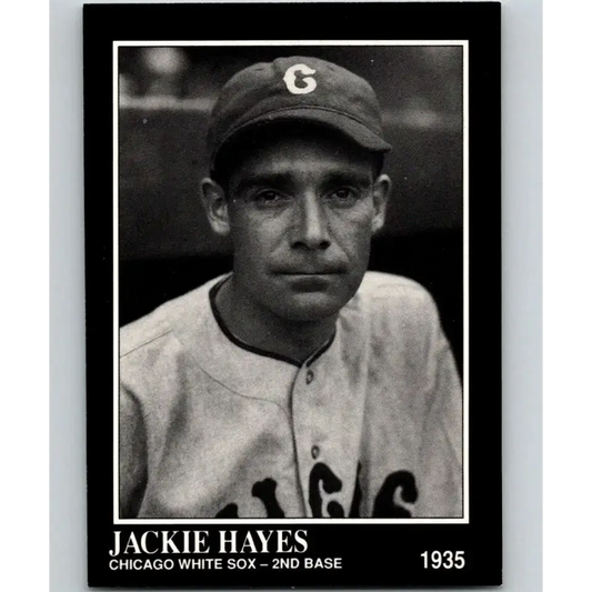 1991 Conlon Collection #71 Jackie Hayes EX Excellent Chicago White Sox Baseball Card - Baseball Card Single