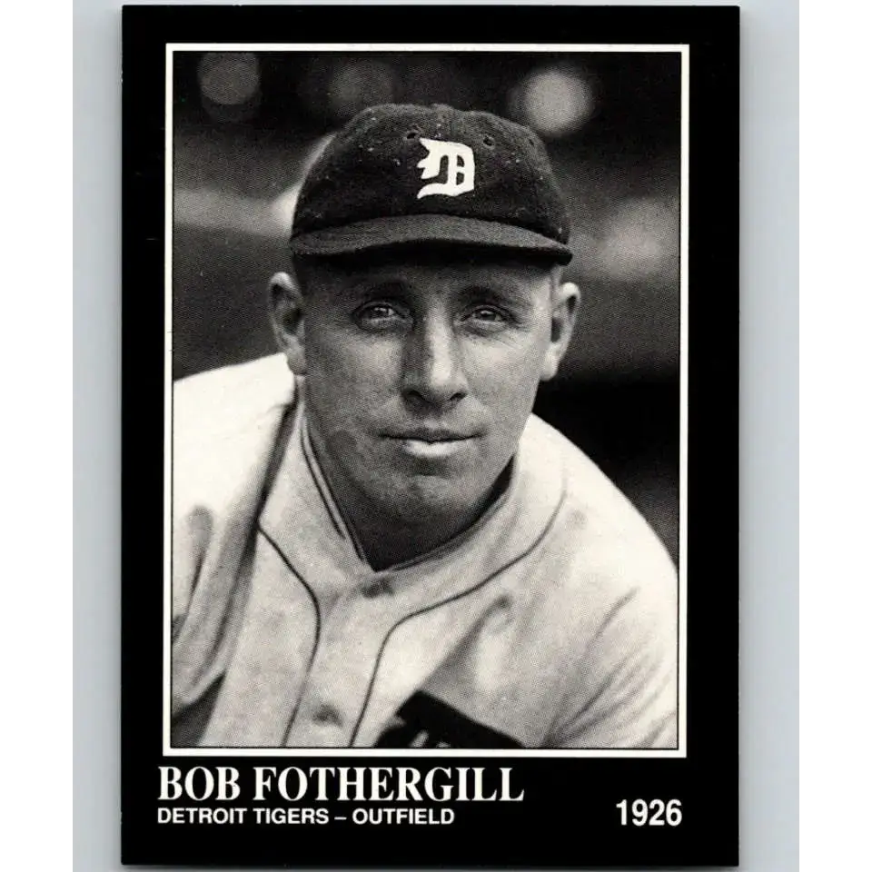 1991 Conlon Collection #72 Bob Fothergill EX Excellent Detroit Tigers Baseball Card - Baseball Card Single