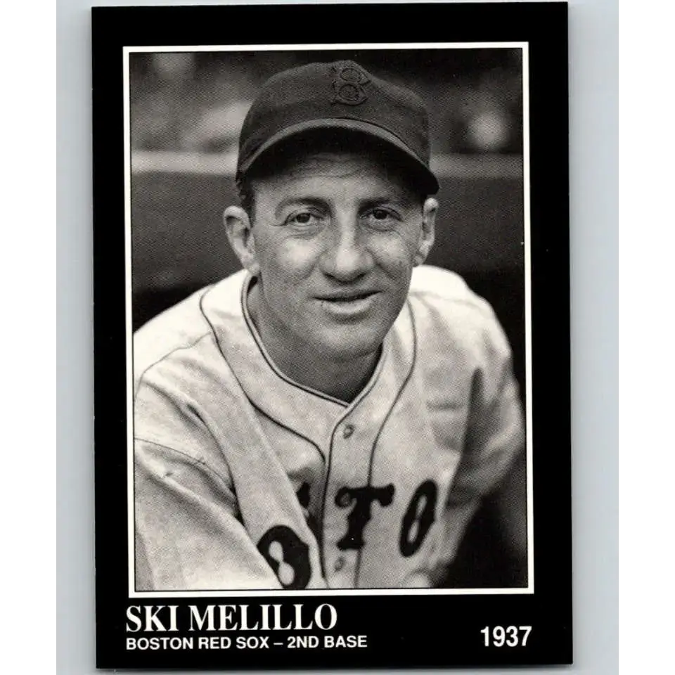 1991 Conlon Collection #81 Ski Melillo EX Excellent Boston Red Sox Baseball Card - Baseball Card Single