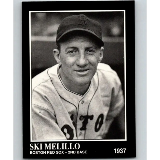 1991 Conlon Collection #81 Ski Melillo EX Excellent Boston Red Sox Baseball Card - Baseball Card Single