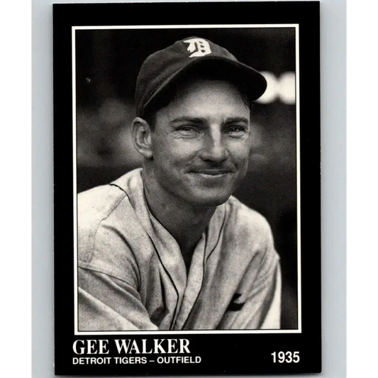 1991 Conlon Collection #87 Gee Walker EX Excellent Detroit Tigers Baseball Card - Baseball Card Single