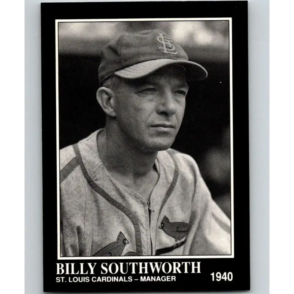 1991 Conlon Collection #89 Billy Southworth EX Excellent St. Louis Cardinals Baseball Card - Baseball Card Single
