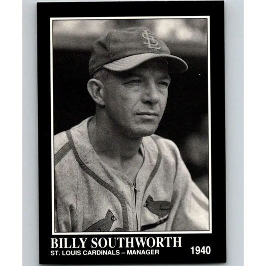 1991 Conlon Collection #89 Billy Southworth EX Excellent St. Louis Cardinals Baseball Card - Baseball Card Single