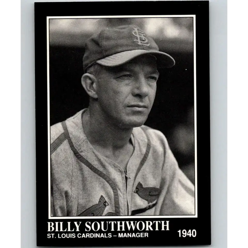 1991 Conlon Collection #89 Billy Southworth EX Excellent St. Louis Cardinals Baseball Card - Baseball Card Single