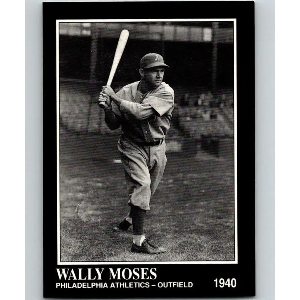 1991 Conlon Collection #90 Wally Moses EX Excellent Philadelphia Athletics Baseball Card - Baseball Card Single