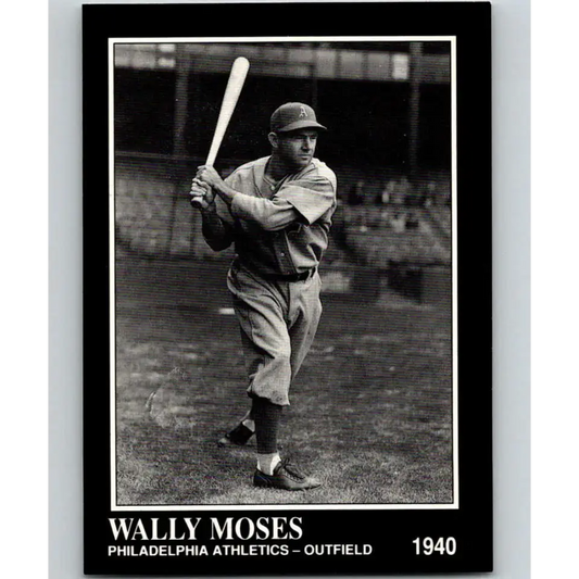 1991 Conlon Collection #90 Wally Moses EX Excellent Philadelphia Athletics Baseball Card - Baseball Card Single
