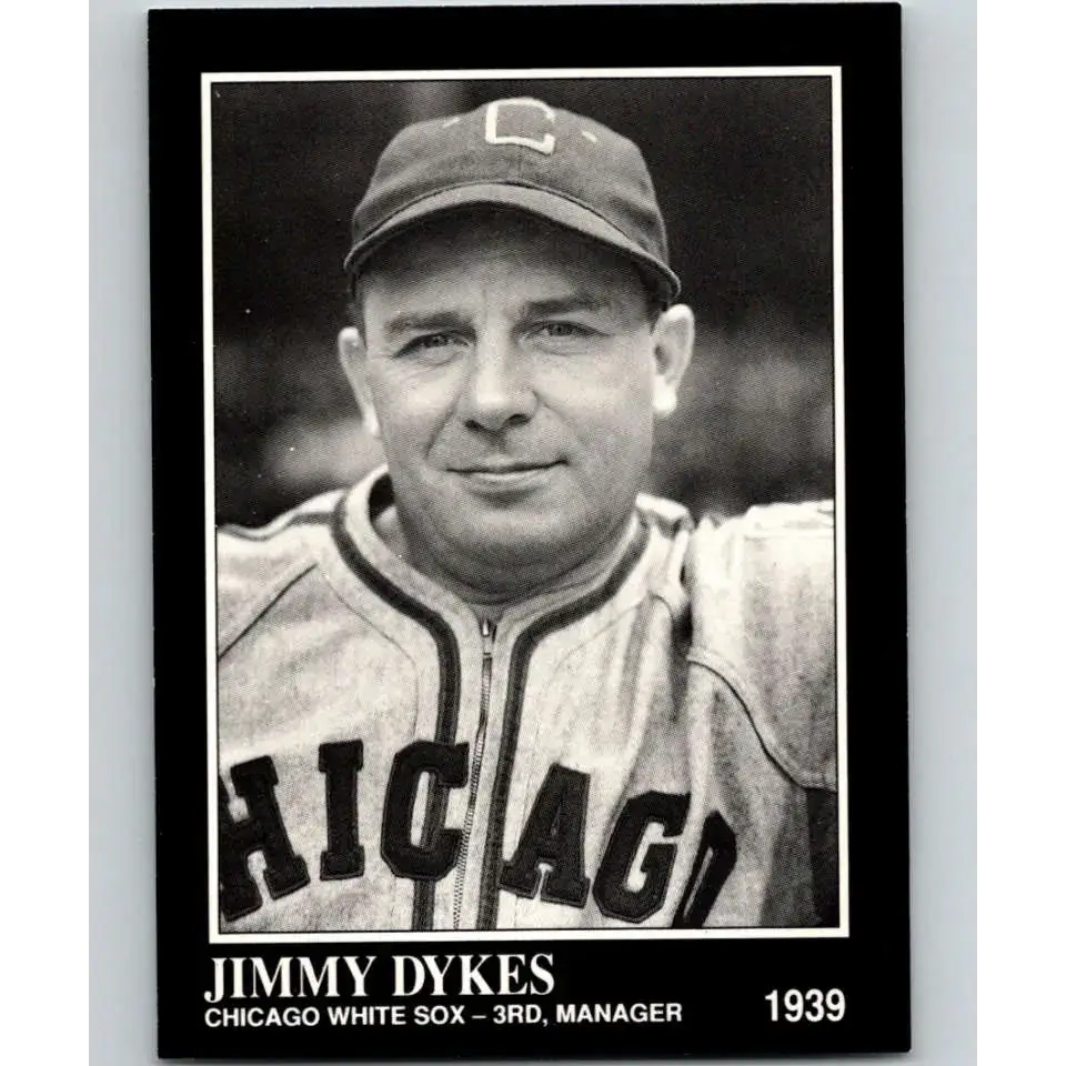 1991 Conlon Collection #92 Jimmie Dykes EX Excellent Chicago White Sox Baseball Card - Baseball Card Single