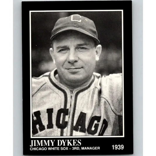 1991 Conlon Collection #92 Jimmie Dykes EX Excellent Chicago White Sox Baseball Card - Baseball Card Single