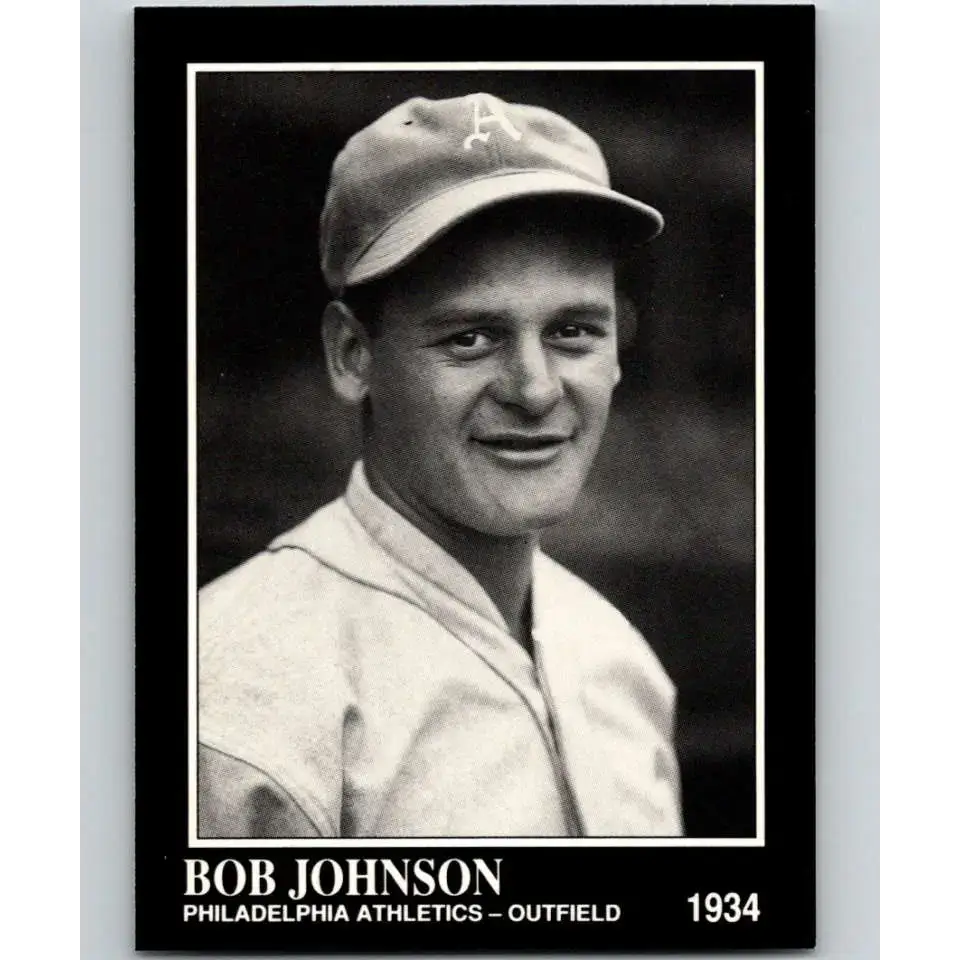 1991 Conlon Collection #96 Bob Johnson EX Excellent Philadelphia Athletics Baseball Card - Baseball Card Single