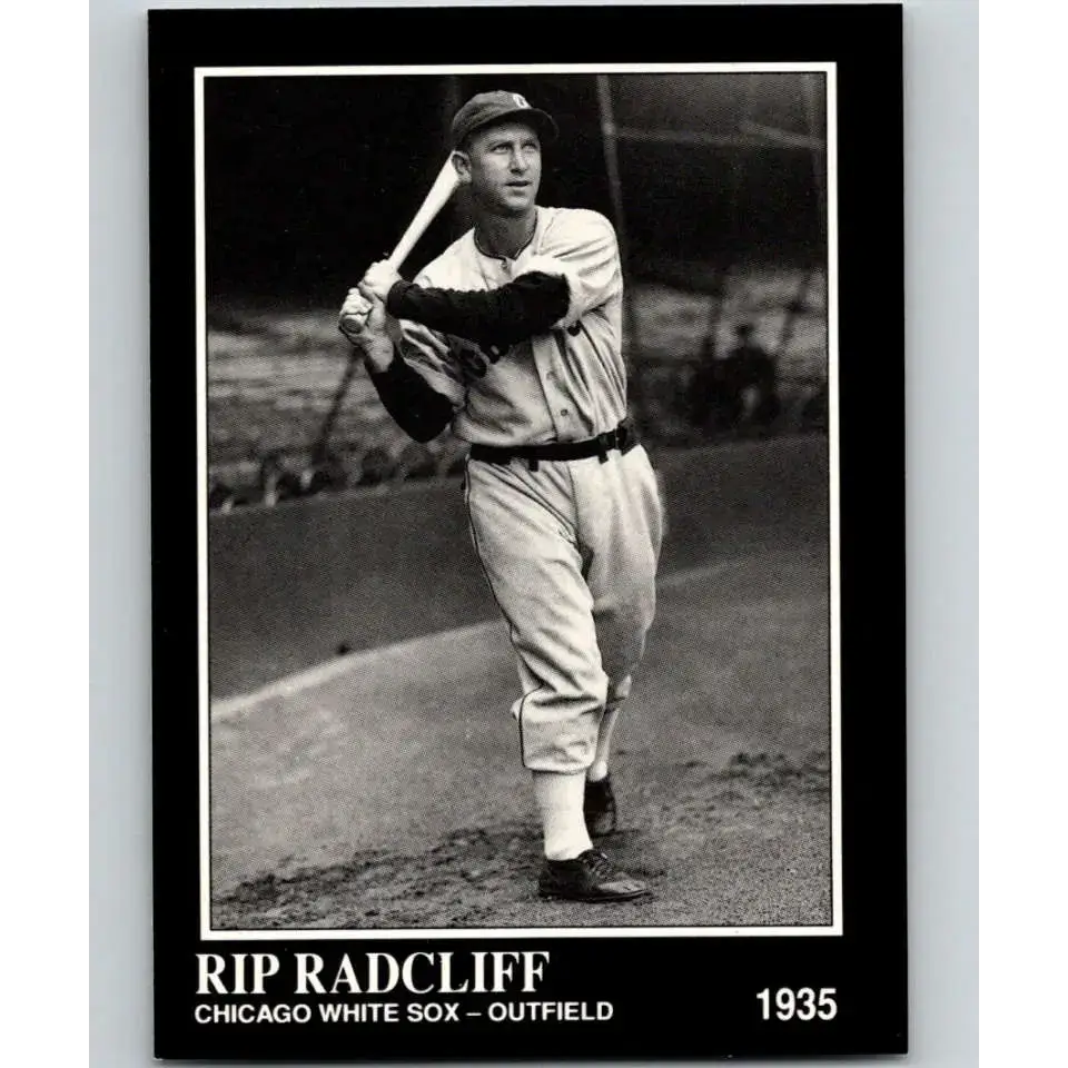 1991 Conlon Collection #98 Rip Radcliff EX Excellent Chicago White Sox Baseball Card - Baseball Card Single