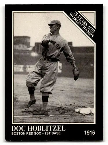 Vintage baseball card from the Conlon Collection TSN featuring Dick Hoblitzell Boston Red Sox