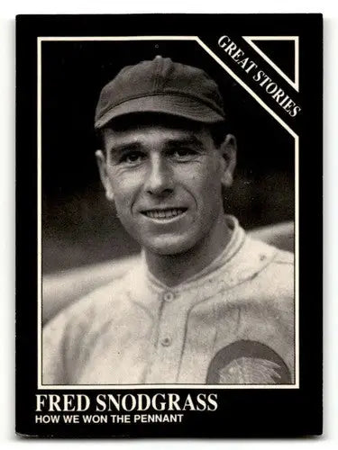 1991 Conlon Collection TSN #168 Fred Snodgrass Boston Braves Basebal ID:52947 - Baseball Card Single