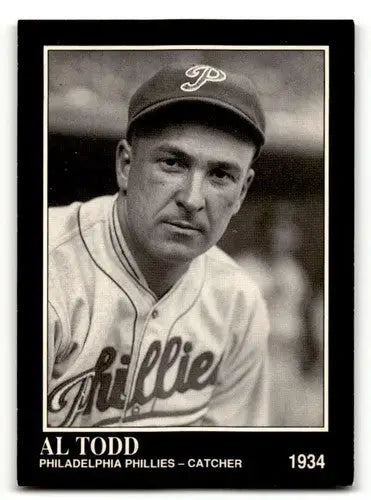 1991 Conlon Collection TSN #239 Al Todd Philadelphia Phillies Baseba ID:53016 - Baseball Card Single