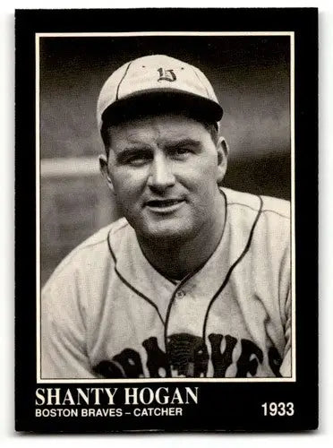 Vintage baseball card of Shanty Hogan Boston Braves from Conlon Collection
