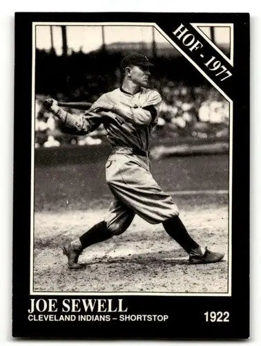 1991 Conlon Collection TSN #40b Joe Sewell ’HOF’ w/Year Banner on Front ID:52889 - Baseball Card Single