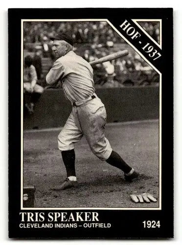 1991 Conlon Collection TSN #44b Tris Speaker ’HOF’ w/Year Banner on Fro ID:52885 - Baseball Card Single