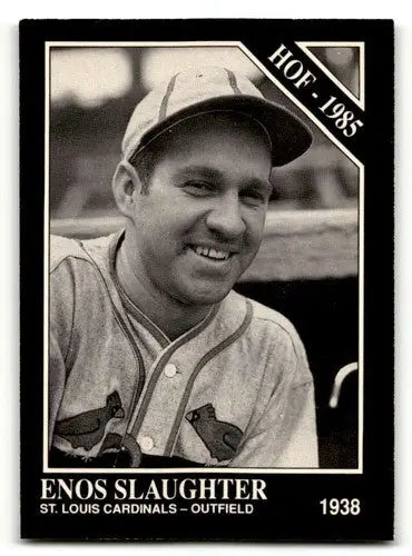 1991 Conlon Collection TSN #56b Enos Slaughter ’HOF’ w/Year Banner on F ID:52886 - Baseball Card Single