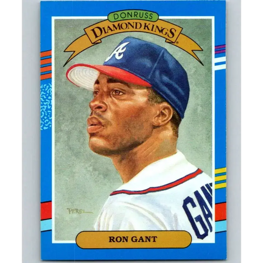 1991 Donruss #10 Ron Gant DK UER NM-MT Atlanta Braves Baseball Card - Baseball Card Single