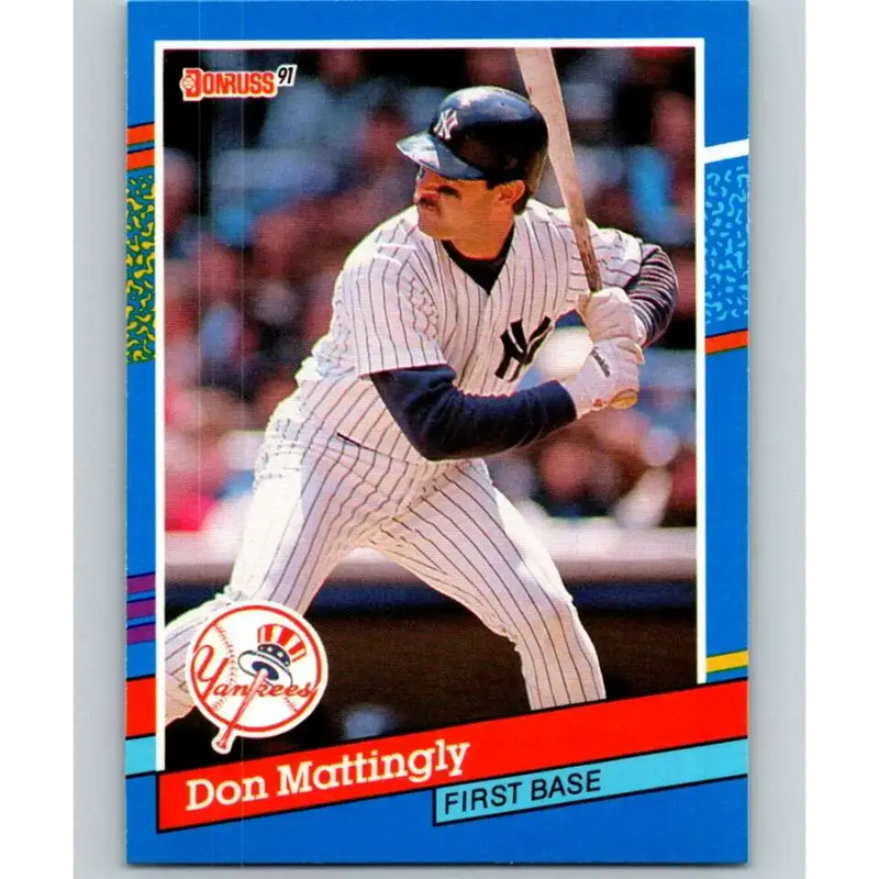 1991 Donruss #107 Don Mattingly NM-MT New York Yankees Baseball Card - Baseball Card Single