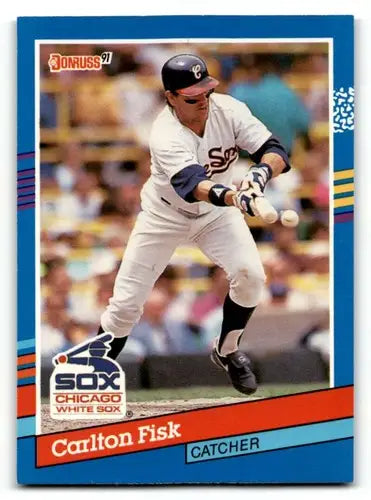 1991 Donruss #108 Carlton Fisk Chicago White Sox Baseball Cards EX/N ID:57663 - Baseball Card Single