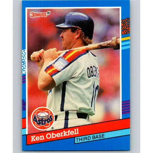 1991 Donruss #109 Ken Oberkfell NM-MT Houston Astros Baseball Card - Baseball Card Single