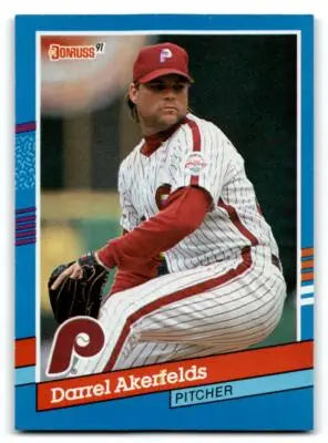 1991 Donruss #110a Darrel Akerfelds - Baseball Card Single