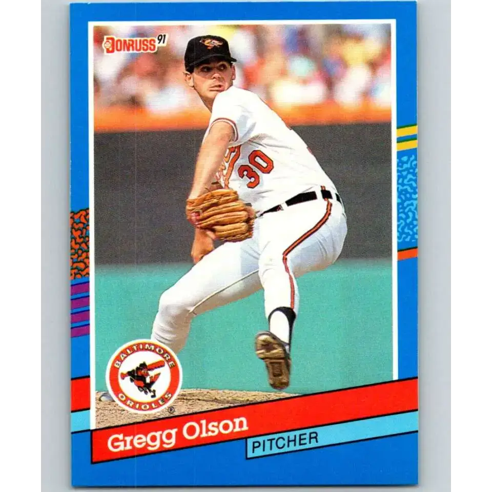 1991 Donruss #111 Gregg Olson NM-MT Baltimore Orioles Baseball Card - Baseball Card Single