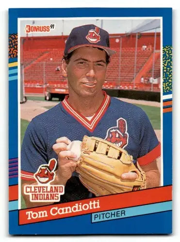 1991 Donruss #115 Tom Candiotti Cleveland Indians Baseball Cards EX/ ID:57691 - Baseball Card Single