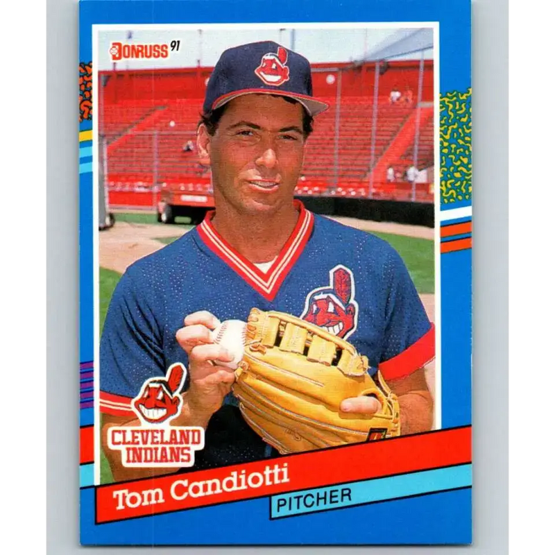 1991 Donruss #115 Tom Candiotti NM-MT Cleveland Indians Baseball Card - Baseball Card Single