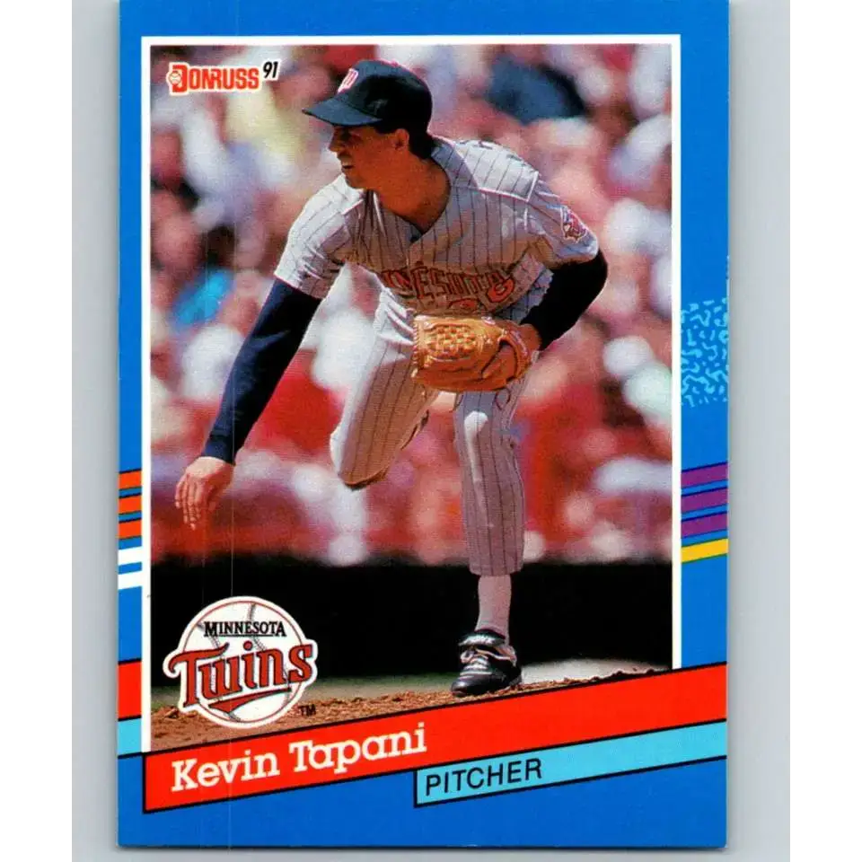 1991 Donruss #116 Kevin Tapani NM-MT Minnesota Twins Baseball Card - Baseball Card Single