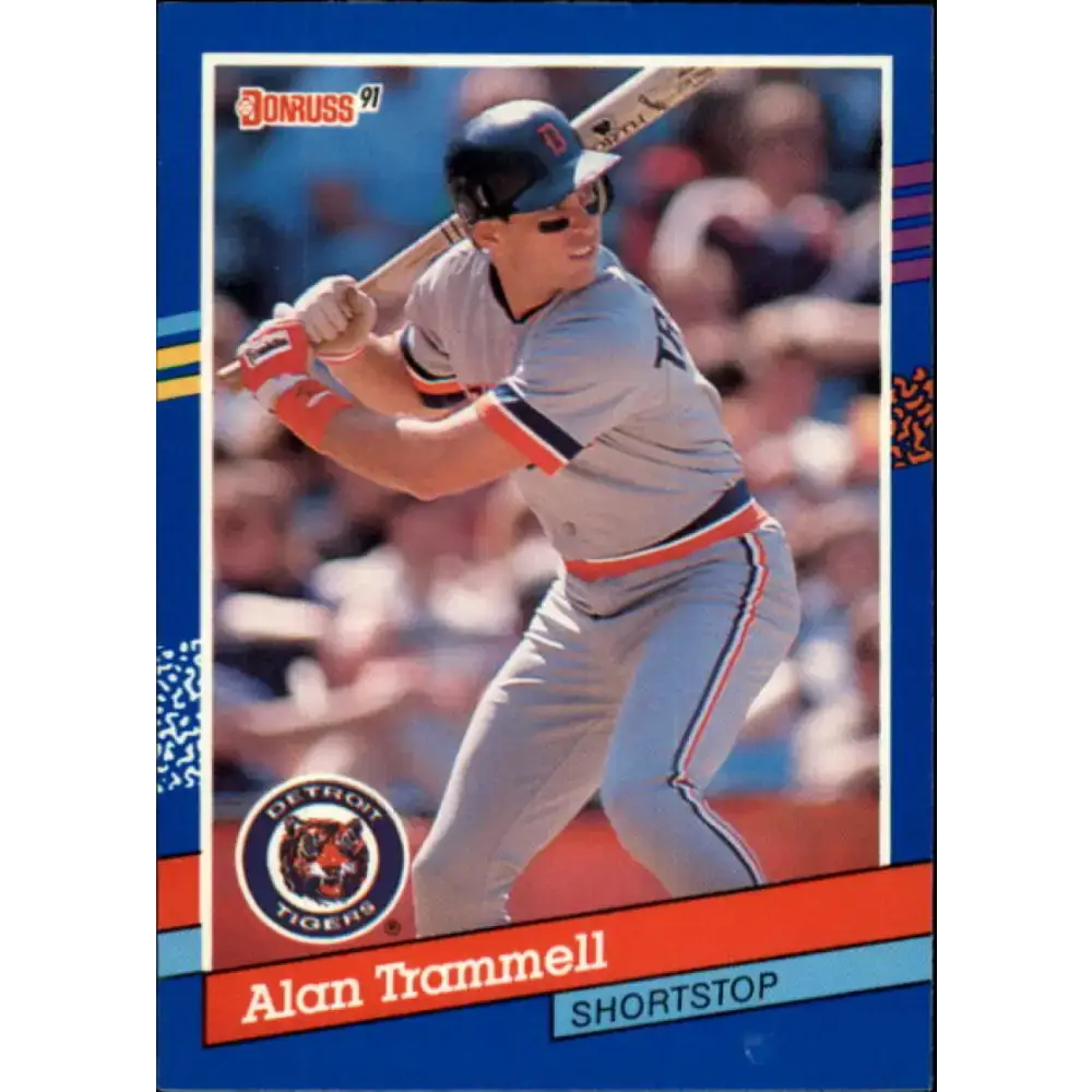 1991 Donruss #118 Alan Trammell NM-MT Detroit Tigers Baseball Card - Baseball Card Single