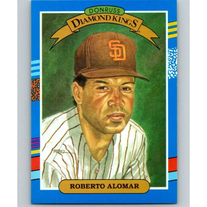 1991 Donruss #12 Roberto Alomar DK UER NM-MT San Diego Padres Baseball Card - Baseball Card Single